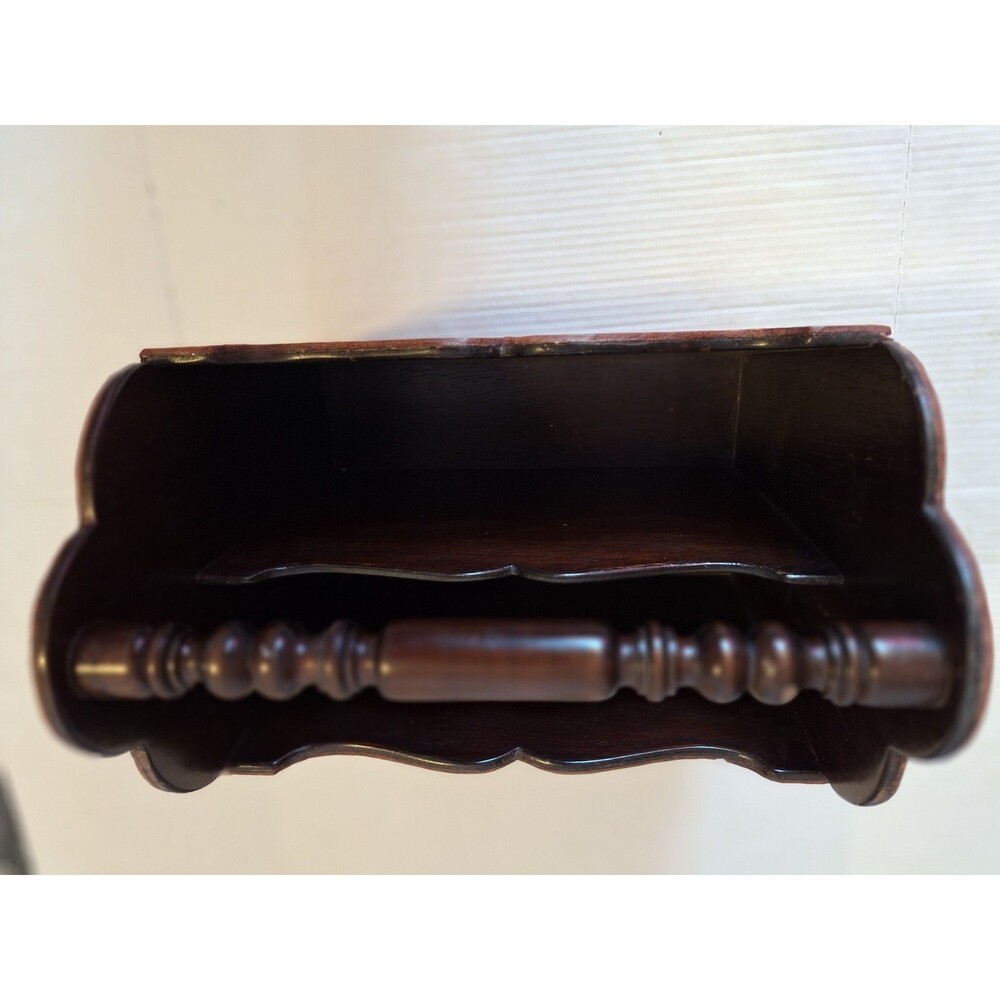 Leather Magazine Vinyl Album Rack Hand Tooled Peru South America Inca Design - Picture 8 of 10